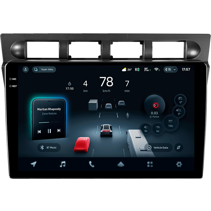 Android head unit Teyes CC4 Pro 8+128 Gb Kia Picanto SA Morning 2004-2007 9" 2k