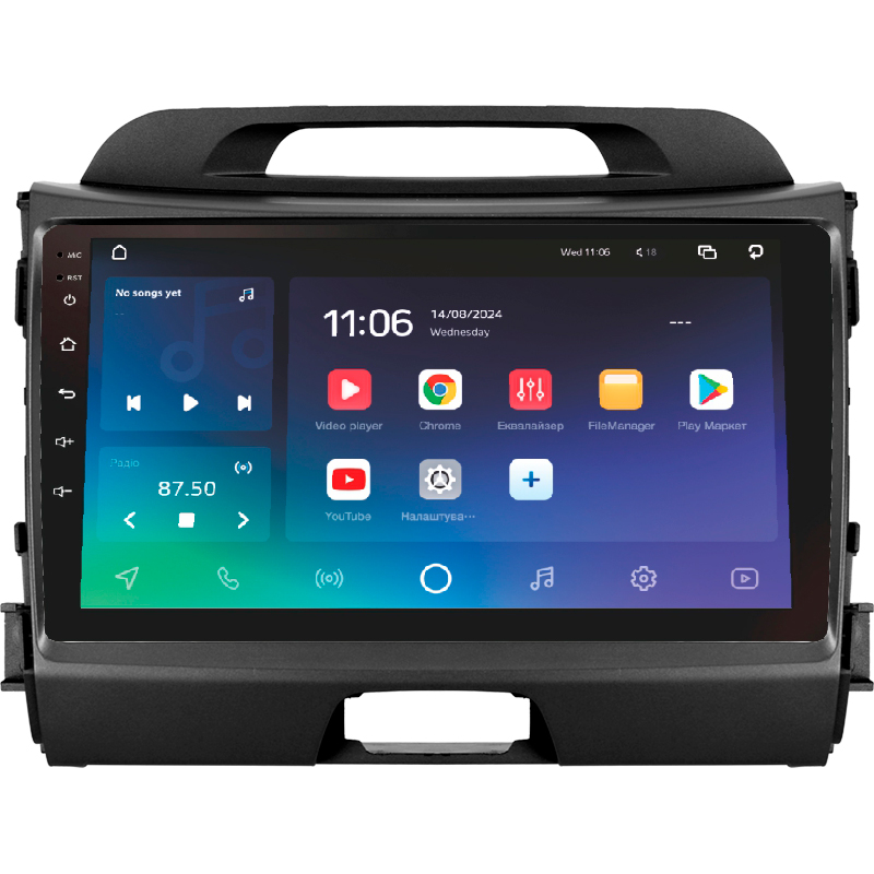 Android head unit SIGMA X9432 ANDROID 10 4+32 Gb 4G DSP Kia Sportage 3 SL 2010-2016 (C) 9"