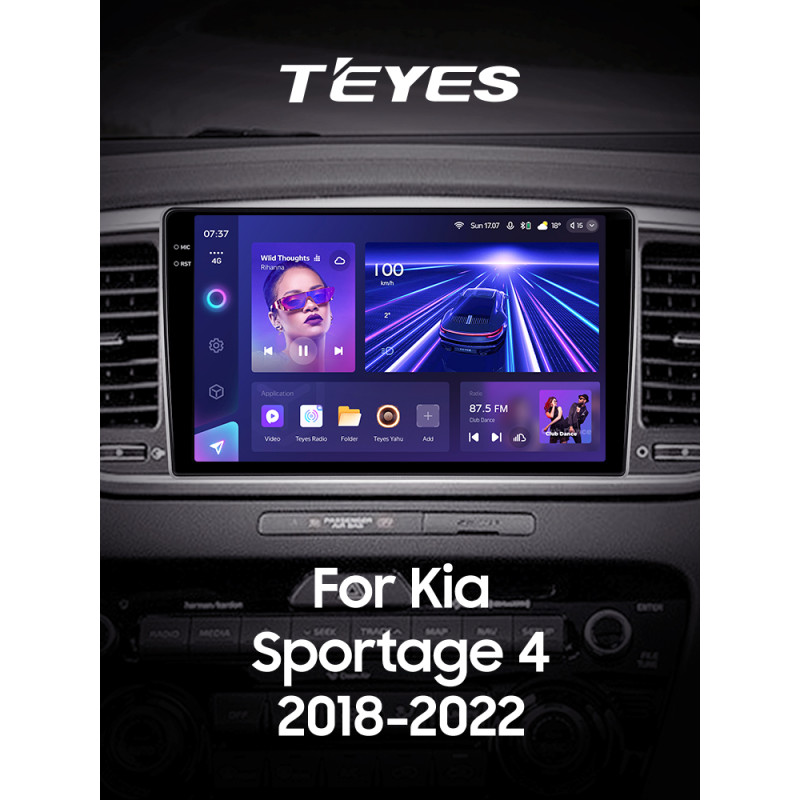Odtwarzacz multimedialny Teyes CC3 6+128 GB do Kia Sportage 4 QL (2018–2022) (A), 9