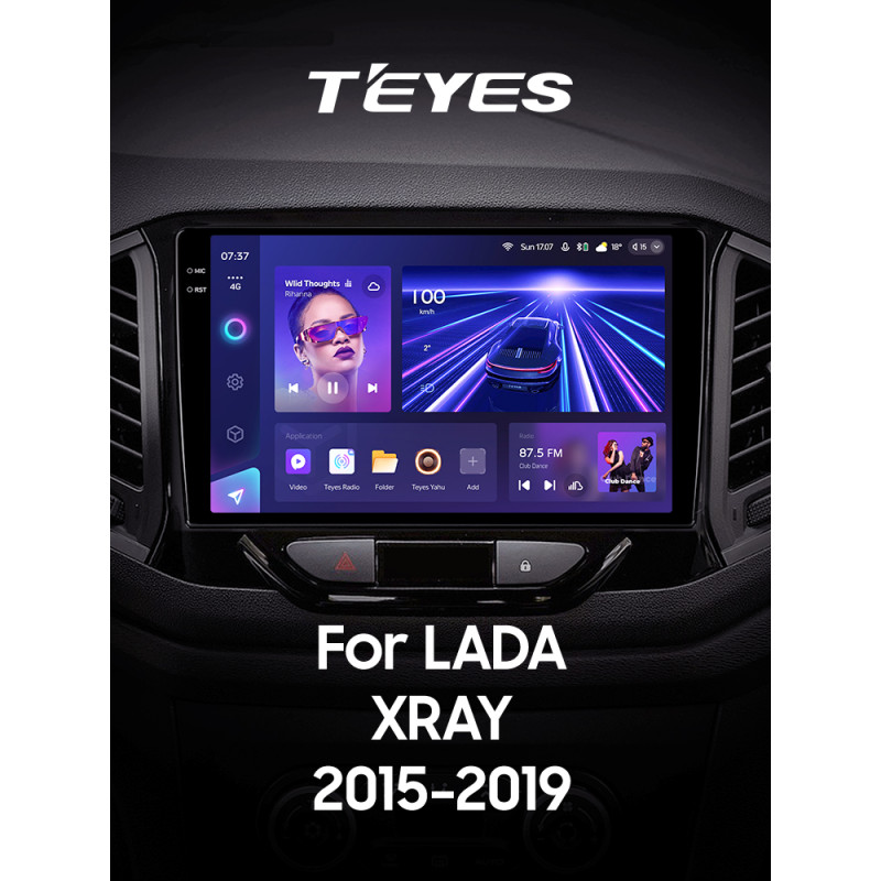 Android head unit Teyes CC3 6+128 Gb LADA Xray 2015-2019 9" 2k