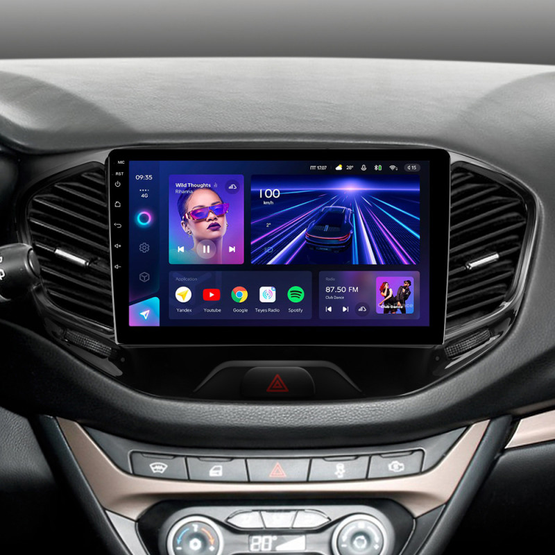 Android head unit Teyes CC3 4+32 Gb LADA Vesta Cross Sport (F1) 2015-2022 9"