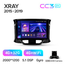 Android head unit Teyes CC3 4+32 Gb LADA Xray 2015-2019 9" 2k