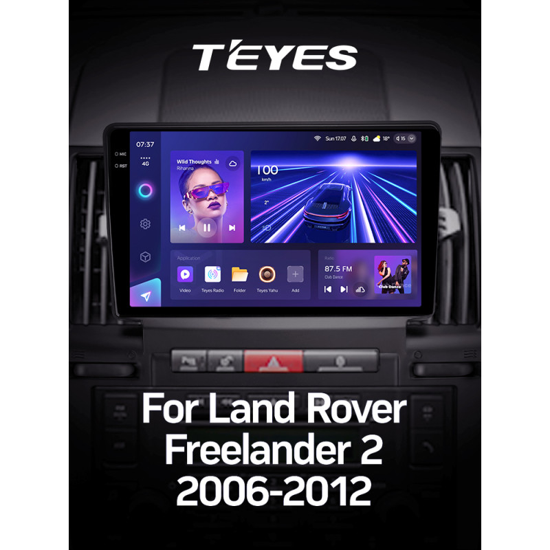 Android head unit Teyes CC3 6+128 Gb with 360° surround view° Land Rover Freelander 2 2006-2012 9" 2k (L1)