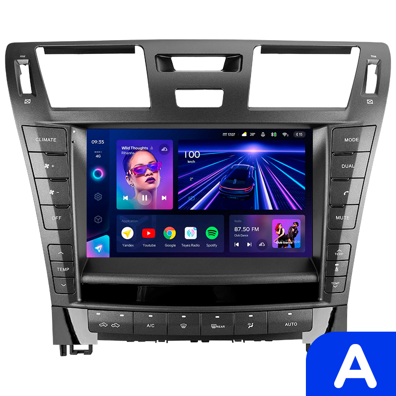 Android head unit Teyes CC3 4+32 Gb Lexus LS460 LS600H XF40 4 lV 2006-2012 (A) 9" (L3)