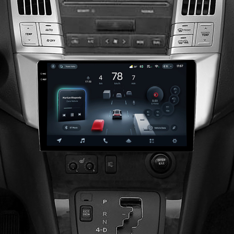 Android head unit Teyes CC4 Pro 12+256 Gb Lexus RX300 RX330 RX350 RX400H Toyota harrier 2003-2009 9" 2k