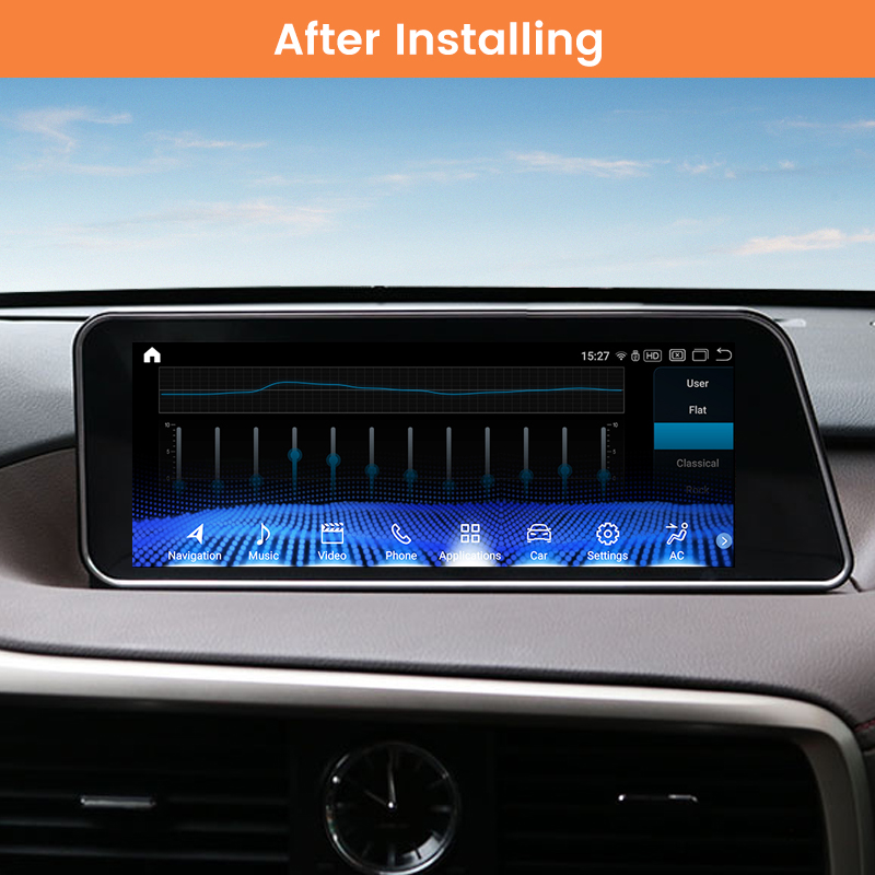 Android head unit AMS LEXUS RX300/350/450 2015–2018 720P High Trim 4+64Gb 12.3"