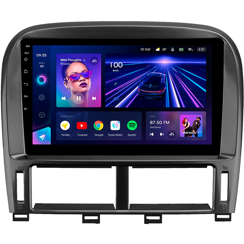Android head unit Teyes CC3 4+32 Gb Lexus LS430 XF30 LS 430 For Toyota Celsior XF30 (F2) 2000-2006 9" (L3)