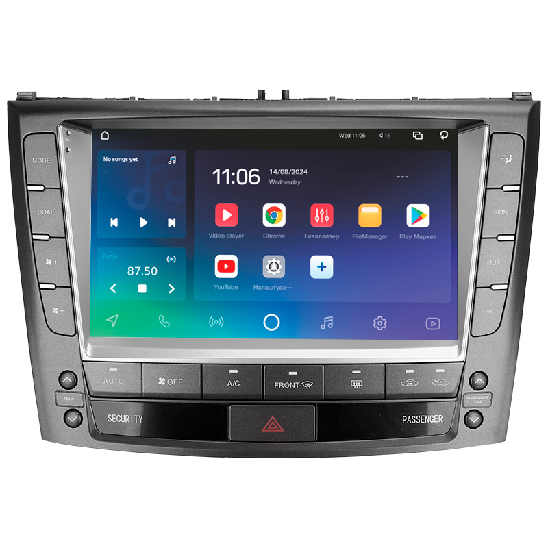Android head unit SIGMA X9432 ANDROID 10 4+32 Gb 4G DSP Lexus IS250 XE20 (Hm) 2005-2013 (A) 9" (L3)