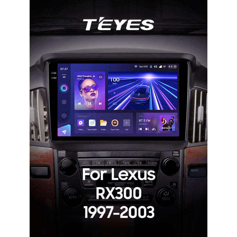 Android head unit Teyes CC3 6+128 Gb Lexus RX300 XU10 (F1) 1997-2003 9" 2k (L2)