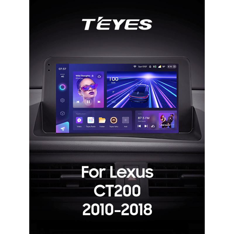 Android head unit Teyes CC3 4+32 Gb Lexus CT CT200 CT200h 2010-2018 9" 2k (L2)