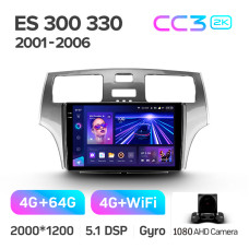 Android head unit Teyes CC3 4+64 Gb Lexus ES300 ES 300 ES330 XV30 ES 330 2001-2006 9" 2k (L2)