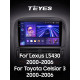 Android head unit Teyes CC3 6+128 Gb with 360° surround view° Lexus LS430 XF30 LS 430 For Toyota Celsior XF30 (F2) 2000-2006 9" 2k (L3)