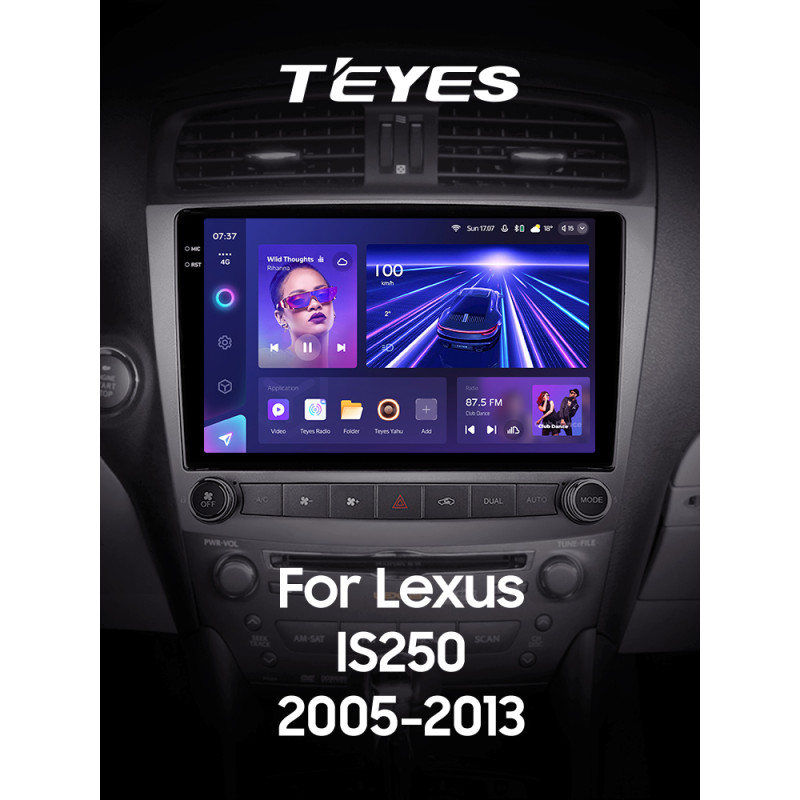 Android head unit Teyes CC3 6+128 Gb with 360° surround view° Lexus IS250 XE20 (Lp) 2005-2013 10" 2k (L3)