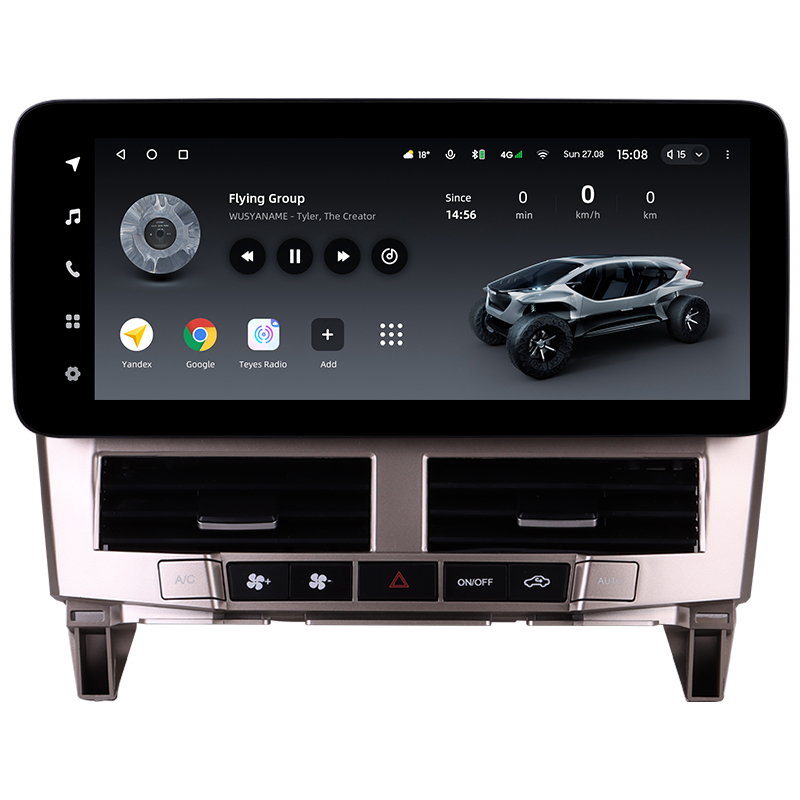 Android head unit Teyes LUX ONE 6+128 Gb Lexus RX300 RX330 RX350 RX400H II 2 2003-2009 For Toyota Harrier XU30 II 2 2003-2013 (A) 12.3" (L3)