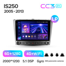 Android head unit Teyes CC3 6+128 Gb with 360° surround view° Lexus IS250 XE20 (Lp) 2005-2013 10" 2k (L3)