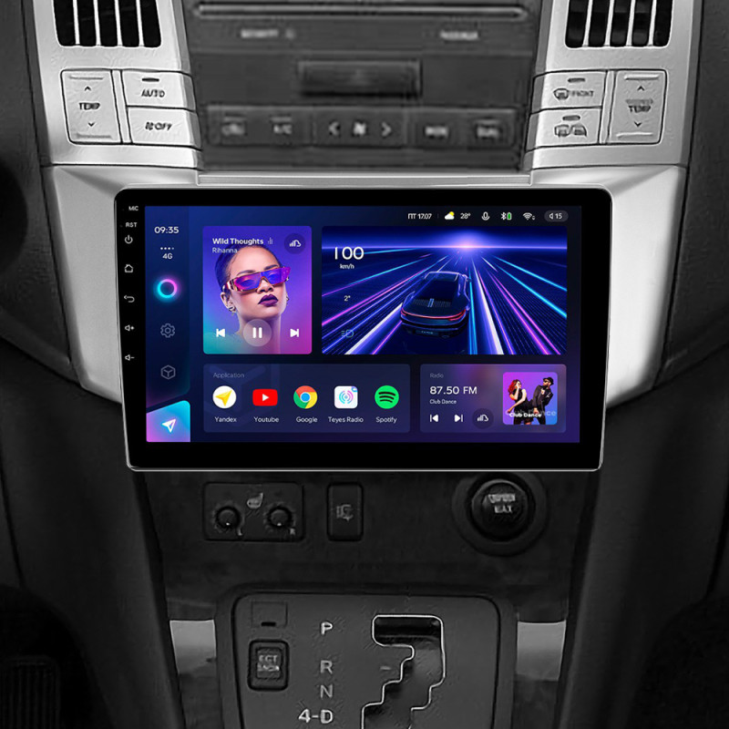 Android head unit Teyes CC3 4+32 Gb Lexus RX300 RX330 RX350 RX400H Toyota harrier 2003-2009 9"