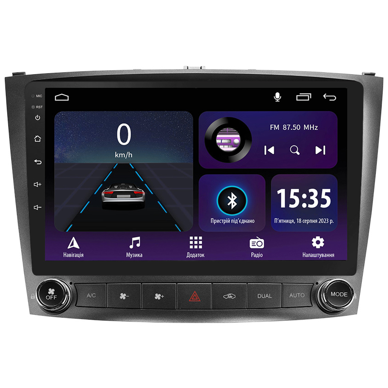 Android head unit SIGMA E10232 ANDROID 10 2+32 Gb Lexus IS250 XE20 (Lp) 2005-2013 10" (L3)