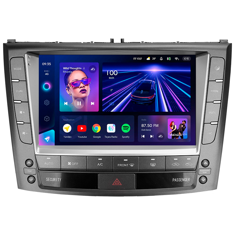 Android head unit Teyes CC3 4+32 Gb Lexus IS250 XE20 (Hm) 2005-2013 (B) 9" (L3)