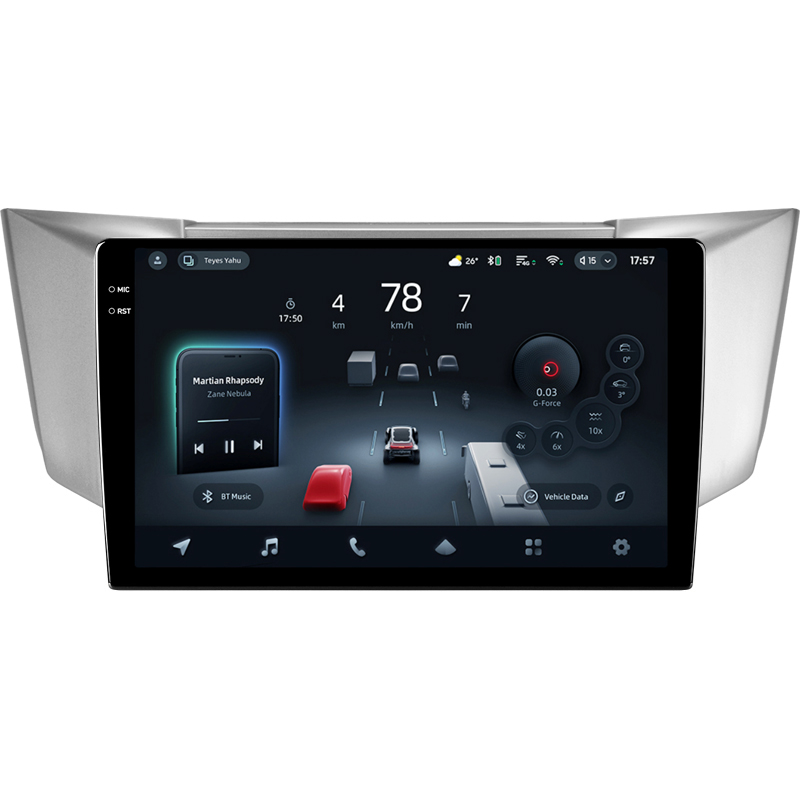 Android head unit Teyes CC4 Pro 12+256 Gb Lexus RX300 RX330 RX350 RX400H Toyota harrier 2003-2009 9" 2k