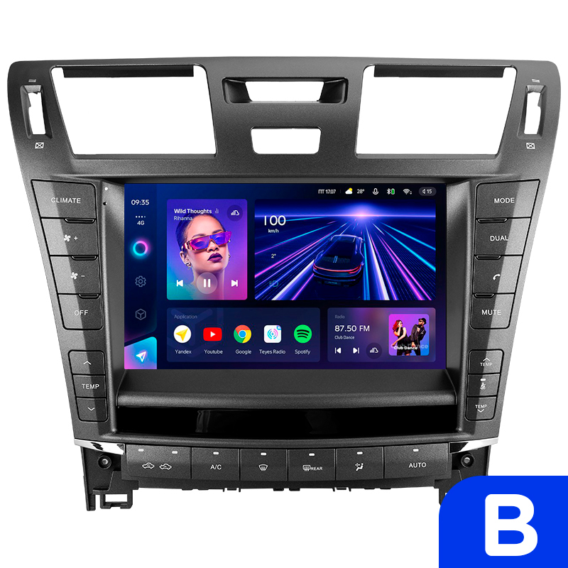 Android head unit Teyes CC3 4+32 Gb Lexus LS460 LS600H XF40 4 lV 2006-2012 (B) 9" (L3)