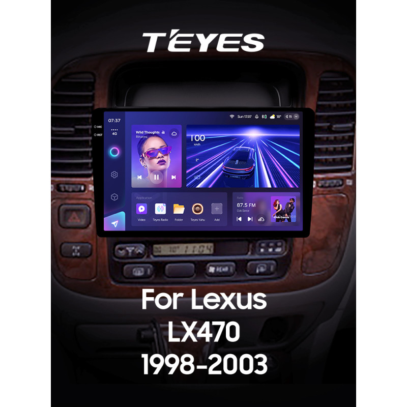 Android head unit Teyes CC3 4+64 Gb Lexus LX470 J100 (F2) 1998-2003 10" 2k (L2)