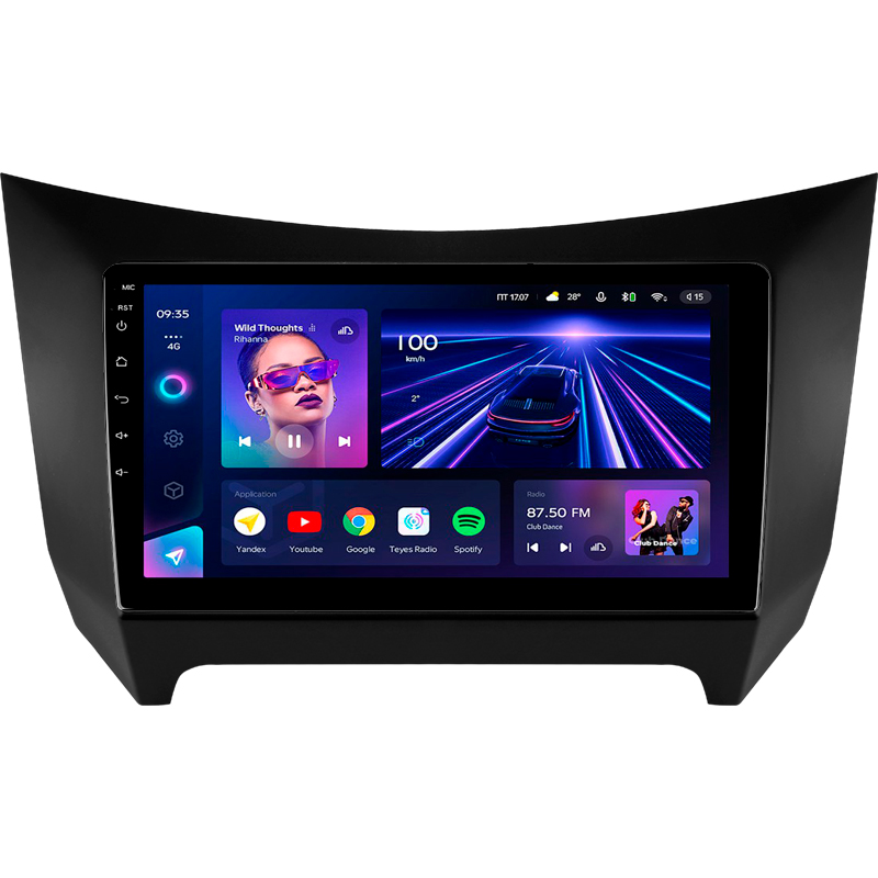 Android head unit Teyes CC3 4+32 Gb Lifan Smily 320 2008-2015 9"