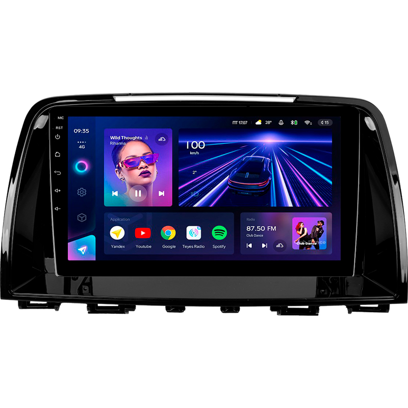Android head unit Teyes CC3 4+32 Gb Mazda 6 Atenza 3 GJ 2012-2015 (A) 9"