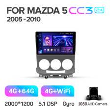 Android head unit Teyes CC3 4+64 Gb Mazda 5 2 CR 2005-2010 9" 2k