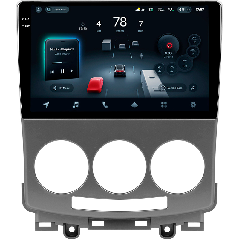 Android head unit Teyes CC4 Pro 8+128 Gb Mazda 5 2 CR 2005-2010 9" 2k