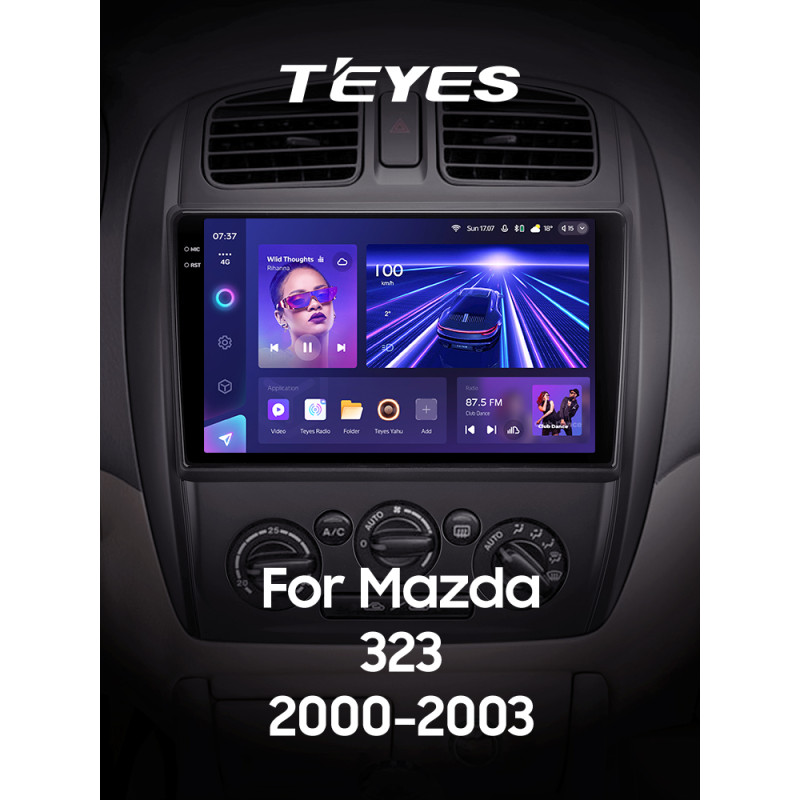 Android head unit Teyes CC3 4+64 Gb Mazda 323 BJ 2000-2003 9" 2k