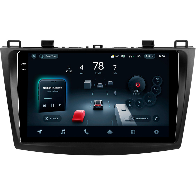 Android head unit Teyes CC4 Pro 12+256 Gb Mazda 3 2 2009-2013 9" 2k