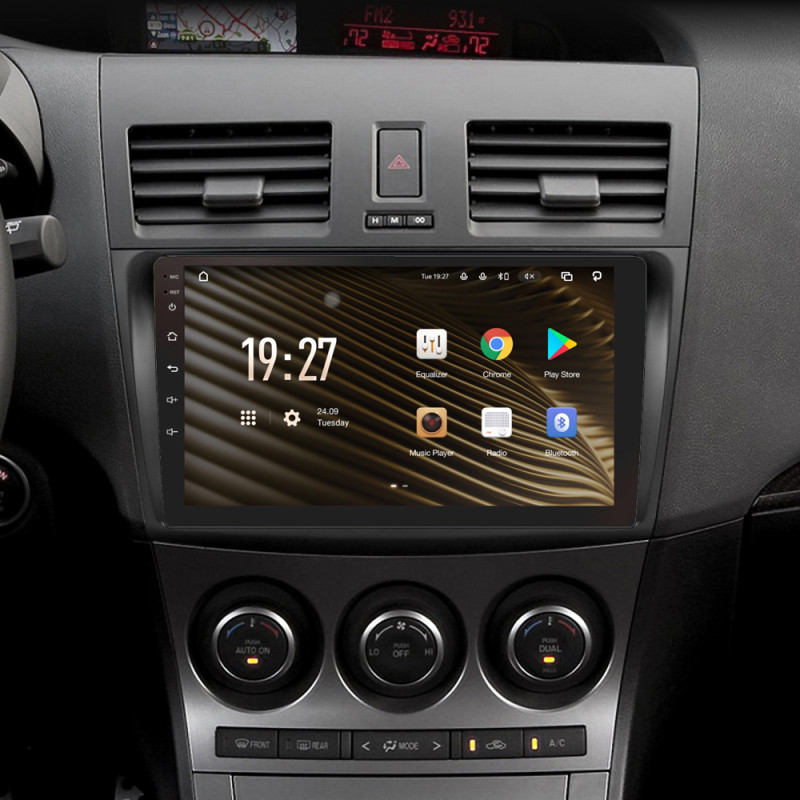 Android head unit SIGMA S9432 ANDROID 10 4+32 Gb 4G DSP Mazda 3 2 2009-2013 9"