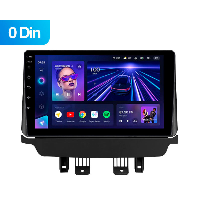 Android head unit Teyes CC3 4+64 Gb Mazda CX-3 DK Mazda 2 DJ (0Din) 2014-2023 9" 0din