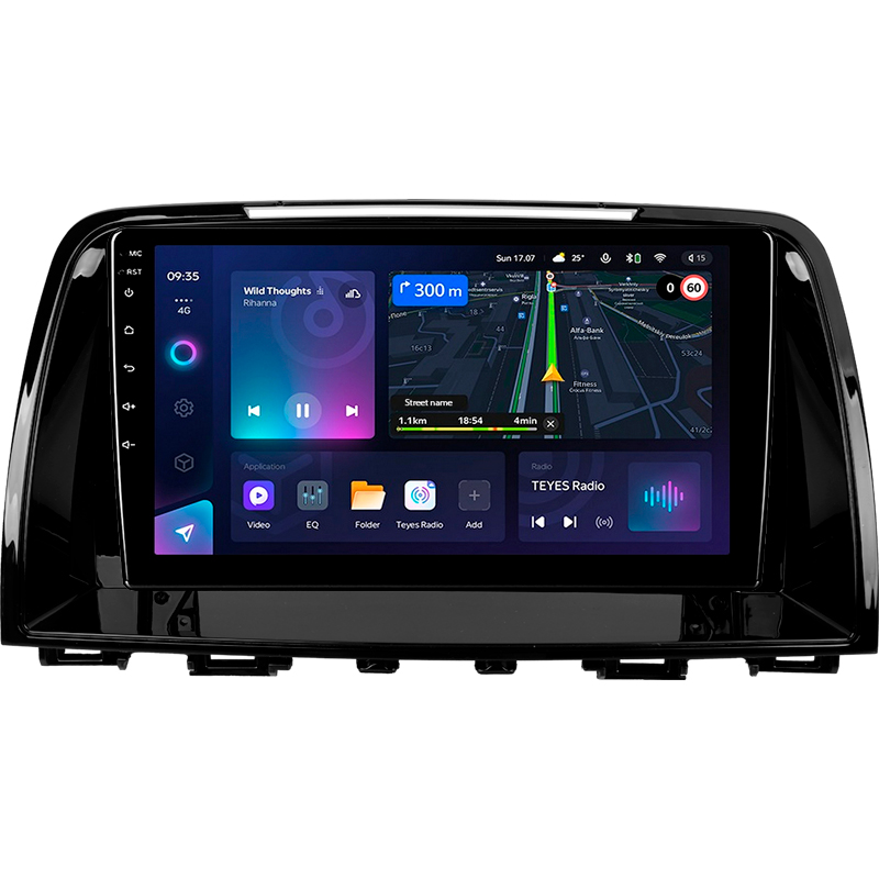 Android head unit Teyes CC3L 4+64 Gb Mazda 6 Atenza 3 GJ 2012-2015 (A) 9"