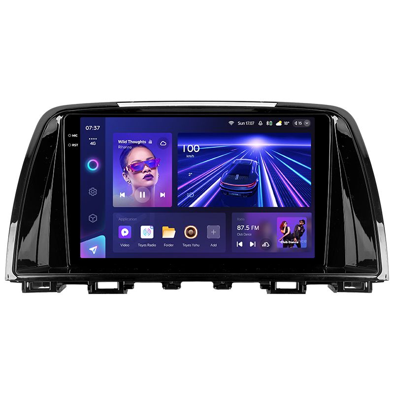 Android head unit Teyes CC3 6+128 Gb Mazda 6 Atenza 3 GJ 2012-2015 (A) 9" 2k