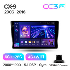 Android head unit Teyes CC3 6+128 Gb Mazda CX-9 TB 2006-2016 10" 2k