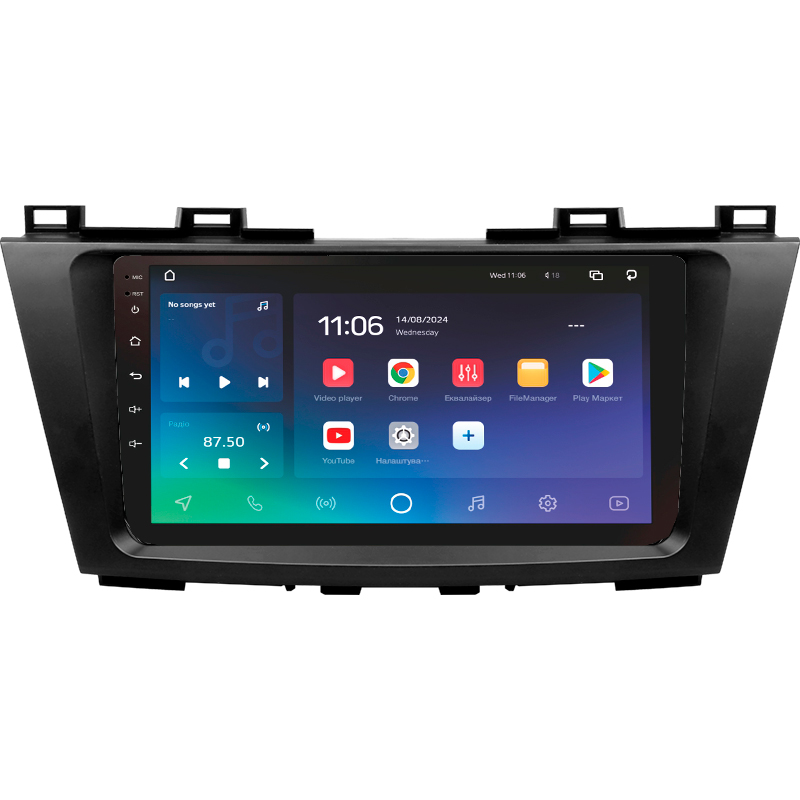 Android head unit SIGMA X9432 ANDROID 10 4+32 Gb 4G DSP Mazda 5 3 CW 2010-2015 9"