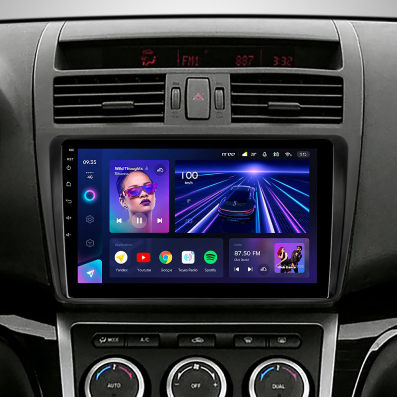 Android head unit Teyes CC3 4+32 Gb Mazda 6 2 GH 2007-2012 9"