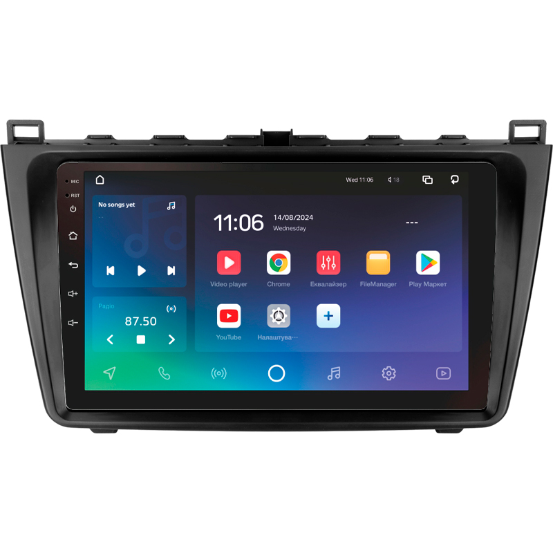 Android head unit SIGMA X9432 ANDROID 10 4+32 Gb 4G DSP Mazda 6 2 GH 2007-2012 9"