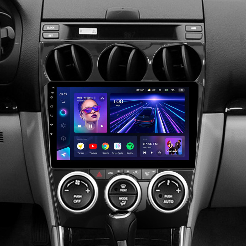 Android head unit Teyes CC3 4+32 Gb Mazda Mazda6 GG 2002-2007 9"