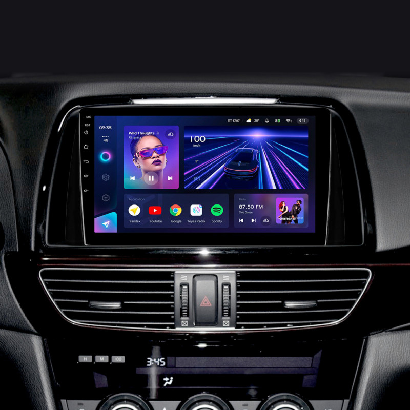 Android head unit Teyes CC3 4+32 Gb Mazda 6 Atenza 3 GJ 2012-2015 (A) 9"