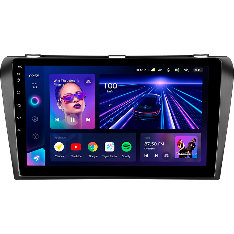 Android head unit Teyes CC3 4+32 Gb Mazda 3 1 BK 2003-2009 9"