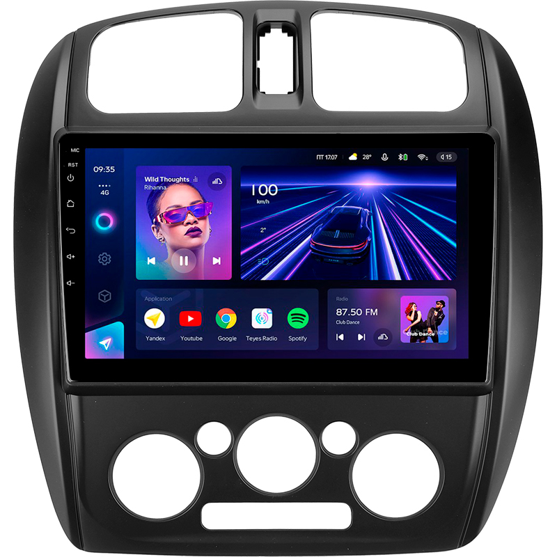Android head unit Teyes CC3 4+32 Gb Mazda 323 BJ 2000-2003 9"
