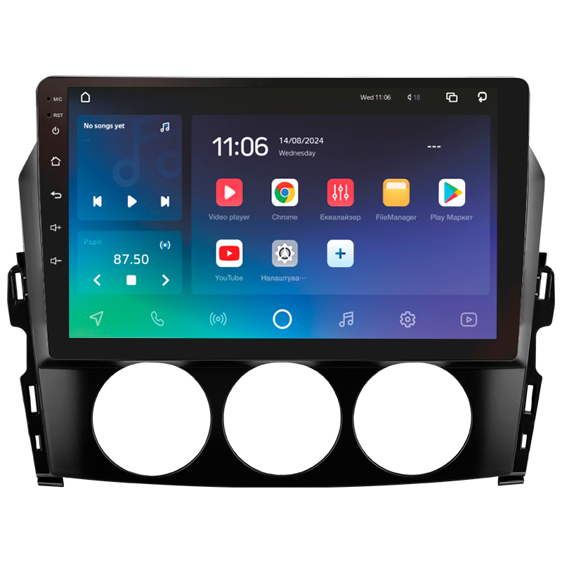 Android head unit SIGMA X9432 ANDROID 10 4+32 Gb 4G DSP Mazda MX-5 III 3 NC 2008-2015 9"