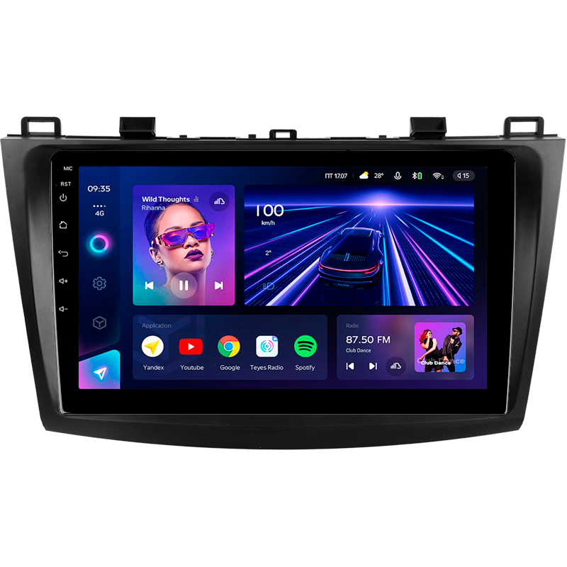 Android head unit Teyes CC3 4+32 Gb Mazda 3 2 2009-2013 9"