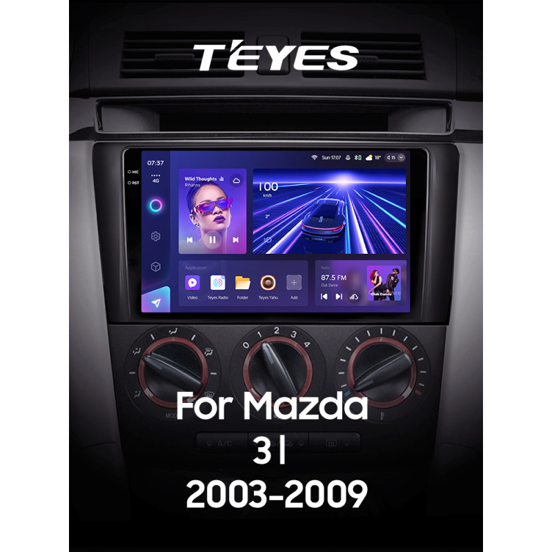 Android head unit Teyes CC3 4+32 Gb Mazda 3 1 BK 2003-2009 9" 2k