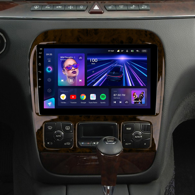 Android head unit Teyes CC3 4+32 Gb Mercedes Benz S-Class W220 VV220 1998-2005 9" (L1)