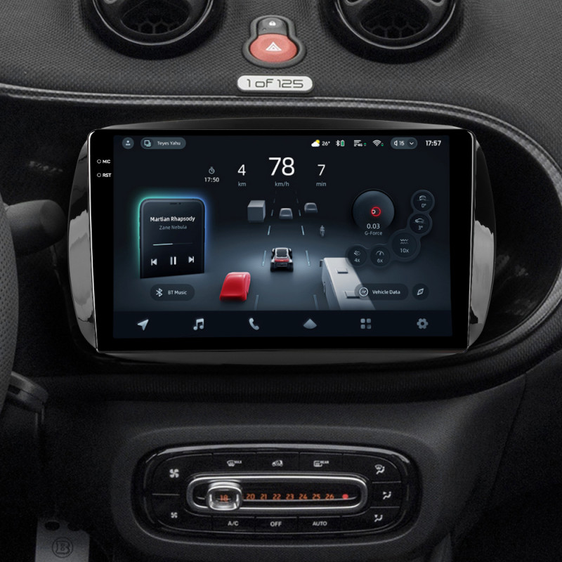 Štátní magnetofon Teyes CC4 Pro 12+256 GB pro Mercedes-Benz Smart Fortwo 3 (C453, A453, W453) 2014–2020, 9