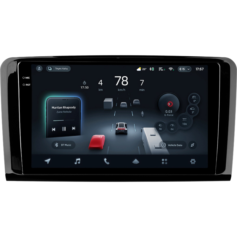 Android head unit Teyes CC4 Pro 12+256 Gb Mercedes Benz ML GL ML350 GL320 X164 2005-2009 (F1) 9" 2k
