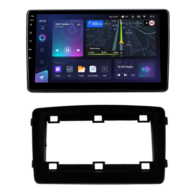 Android head unit Teyes CC3L 4+32 Gb Mercedes Benz UNIVERSAL FRAME 1998-2006 9"